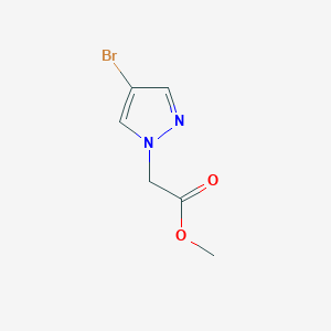 Methyl 2-(4-bromo-1H-pyrazol-1-yl)acetate chemical structure (CAS 1072944-71-8)