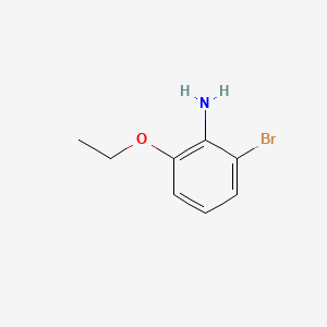 2-Bromo-6-ethoxyaniline chemical structure (CAS 1072945-59-5)