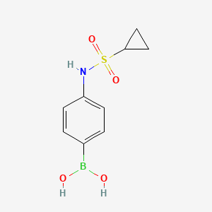 (4-(Cyclopropanesulfonamido)phenyl)boronic acid chemical structure (CAS 1072945-68-6)