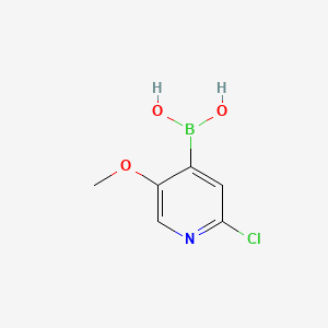 (2-Chloro-5-methoxypyridin-4-yl)boronic acid chemical structure (CAS 1072945-98-2)