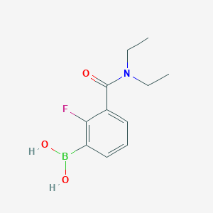 (3-(Diethylcarbamoyl)-2-fluorophenyl)boronic acid chemical structure (CAS 1072946-28-1)