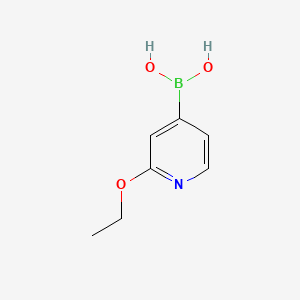 2-Ethoxypyridine-4-boronic acid chemical structure (CAS 1072946-58-7)