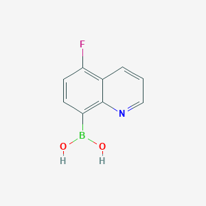 (5-Fluoroquinolin-8-yl)boronic acid chemical structure (CAS 1072951-45-1)