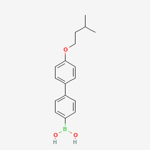 (4'-(Isopentyloxy)-[1,1'-biphenyl]-4-yl)boronic acid chemical structure (CAS 1072951-81-5)