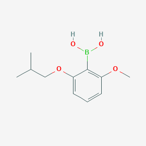 (2-Isobutoxy-6-methoxyphenyl)boronic acid chemical structure (CAS 1072951-97-3)