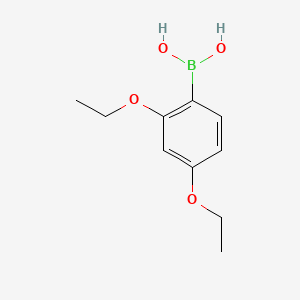 (2,4-Diethoxyphenyl)boronic acid chemical structure (CAS 1072952-01-2)
