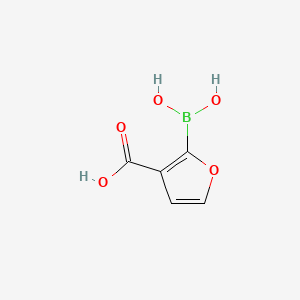 2-Boronofuran-3-carboxylic acid chemical structure (CAS 1072952-23-8)