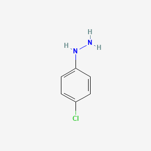 (4-Chlorophenyl)hydrazine chemical structure (CAS 1073-69-4)