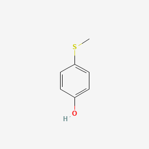4-(Methylthio)phenol chemical structure (CAS 1073-72-9)
