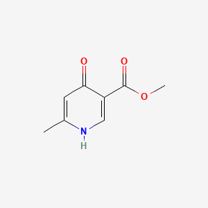 Methyl 6-methyl-4-oxo-1,4-dihydropyridine-3-carboxylate chemical structure (CAS 1073160-07-2)