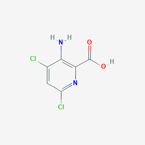 3-Amino-4,6-dichloropicolinic acid chemical structure (CAS 1073182-87-2)