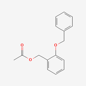2-Benzyloxybenzyl Acetate chemical structure (CAS 1073234-31-7)