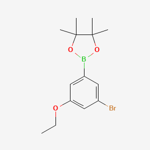 2-(3-Bromo-5-ethoxyphenyl)-4,4,5,5-tetramethyl-1,3,2-dioxaborolane chemical structure (CAS 1073339-03-3)