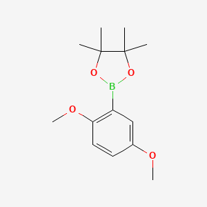 2-(2,5-Dimethoxyphenyl)-4,4,5,5-tetramethyl-1,3,2-dioxaborolane chemical structure (CAS 1073339-07-7)