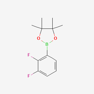 2-(2,3-Difluorophenyl)-4,4,5,5-tetramethyl-1,3,2-dioxaborolane chemical structure (CAS 1073339-17-9)
