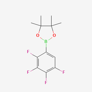4,4,5,5-Tetramethyl-2-(2,3,4,5-tetrafluorophenyl)-1,3,2-dioxaborolane chemical structure (CAS 1073339-20-4)