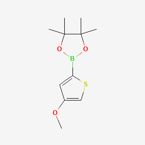2-(4-Methoxythiophen-2-yl)-4,4,5,5-tetramethyl-1,3,2-dioxaborolane chemical structure (CAS 1073339-22-6)