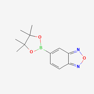5-(4,4,5,5-Tetramethyl-1,3,2-dioxaborolan-2-yl)benzo[c][1,2,5]oxadiazole chemical structure (CAS 1073355-14-2)