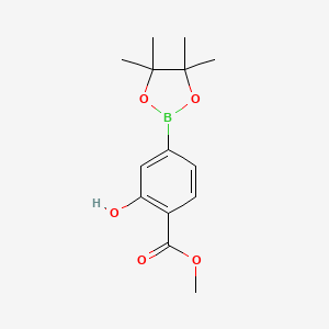 Methyl 2-hydroxy-4-(4,4,5,5-tetramethyl-1,3,2-dioxaborolan-2-yl)benzoate chemical structure (CAS 1073371-99-9)