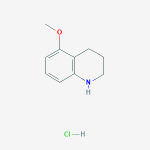 5-Methoxy-1,2,3,4-tetrahydroquinoline hydrochloride chemical structure (CAS 1073968-65-6)