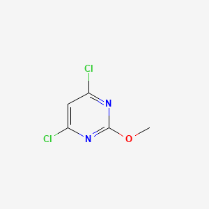 4,6-Dichloro-2-methoxypyrimidine chemical structure (CAS 1074-40-4)