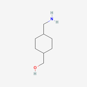 (4-(Aminomethyl)cyclohexyl)methanol chemical structure (CAS 1074-62-0)