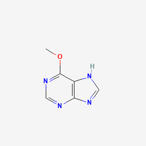 6-Methoxy-9H-purine chemical structure (CAS 1074-89-1)