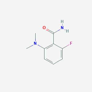2-(Dimethylamino)-6-fluorobenzamide chemical structure (CAS 107485-44-9)