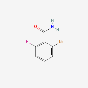 2-Bromo-6-fluorobenzamide chemical structure (CAS 107485-63-2)