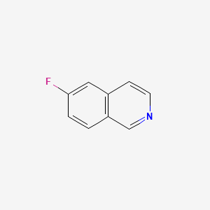 6-Fluoroisoquinoline chemical structure (CAS 1075-11-2)