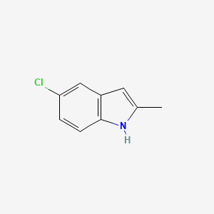 5-Chloro-2-methylindole chemical structure (CAS 1075-35-0)