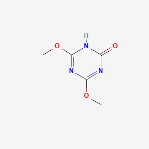 4,6-Dimethoxy-1,3,5-triazin-2(1H)-one chemical structure (CAS 1075-59-8)