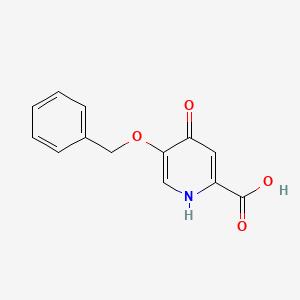 5-(Benzyloxy)-4-oxo-1,4-dihydropyridine-2-carboxylic acid chemical structure (CAS 107550-30-1)