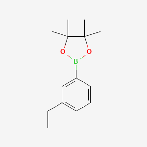 2-(3-Ethylphenyl)-4,4,5,5-tetramethyl-1,3,2-dioxaborolane chemical structure (CAS 1075719-83-3)