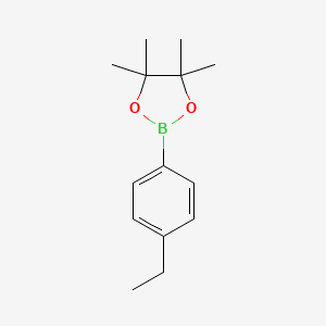 2-(4-Ethylphenyl)-4,4,5,5-tetramethyl-1,3,2-dioxaborolane chemical structure (CAS 1075719-87-7)