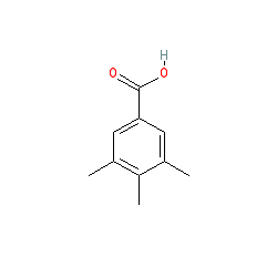 3,4,5-Trimethylbenzoic acid chemical structure (CAS 1076-88-6)