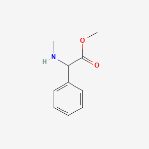 Methyl 2-(methylamino)-2-phenylacetate chemical structure (CAS 107635-11-0)
