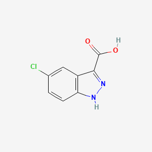 5-Chloro-1H-indazole-3-carboxylic acid chemical structure (CAS 1077-95-8)