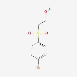 2-(4-Bromophenyl)sulfonylethanol chemical structure (CAS 107737-89-3)