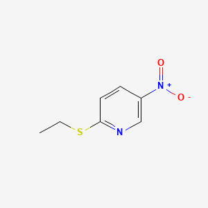 2-(Ethylthio)-5-nitropyridine chemical structure (CAS 107756-05-8)