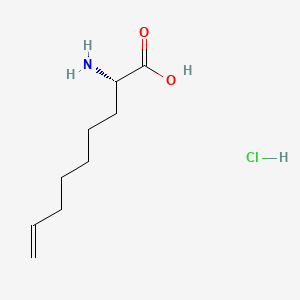 (S)-2-Aminonon-8-enoic acid hydrochloride chemical structure (CAS 1078627-30-1)