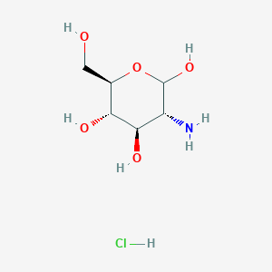 (3R,4R,5S,6R)-3-Amino-6-(hydroxymethyl)tetrahydro-2H-pyran-2,4,5-triol hydrochloride chemical structure (CAS 1078691-95-8)