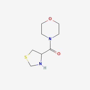 Morpholino(thiazolidin-4-yl)methanone chemical structure (CAS 1078791-22-6)