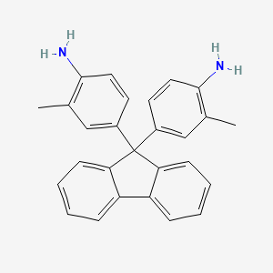 4,4'-(9H-Fluorene-9,9-diyl)bis(2-methylaniline) chemical structure (CAS 107934-60-1)