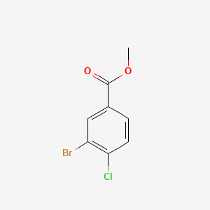 Methyl 3-bromo-4-chlorobenzoate chemical structure (CAS 107947-17-1)