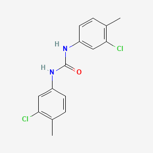 1,3-Bis(3-chloro-4-methylphenyl)urea chemical structure (CAS 107947-94-4)