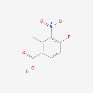 4-Fluoro-2-methyl-3-nitrobenzoic acid chemical structure (CAS 1079991-68-6)