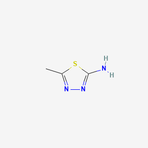 2-Amino-5-methyl-1,3,4-thiadiazole chemical structure (CAS 108-33-8)