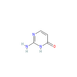 2-Aminopyrimidin-4(1H)-one chemical structure (CAS 108-53-2)