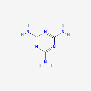 1,3,5-Triazine-2,4,6-triamine chemical structure (CAS 108-78-1)